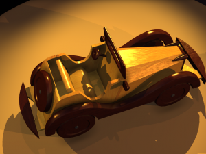 Wooden Car MG-TA 1939 Model 3D Modelo 3D