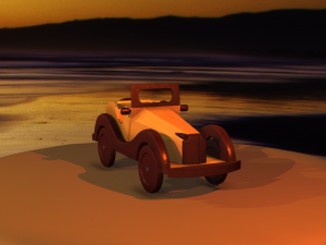 Wooden Car MG-TA 1939 Model 3D Modelo 3D
