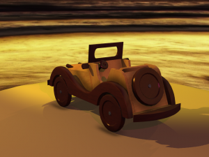 Wooden Car MG-TA 1939 Model 3D Modelo 3D