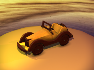 Wooden Car MG-TA 1939 Model 3D Modelo 3D