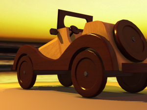 Wooden Car MG-TA 1939 Model 3D Modelo 3D