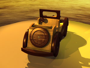 Wooden Car MG-TA 1939 Model 3D Modelo 3D
