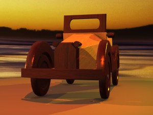 Wooden Car MG-TA 1939 Model 3D Modelo 3D