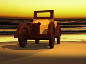 Wooden Car MG-TA 1939 Model 3D Modelo 3D