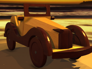 Wooden Car MG-TA 1939 Model 3D Modelo 3D
