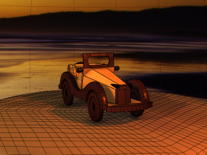 Wooden Car MG-TA 1939 Model 3D Modelo 3D