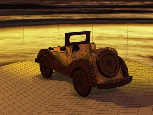 Wooden Car MG-TA 1939 Model 3D Modelo 3D