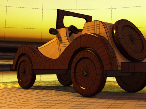 Wooden Car MG-TA 1939 Model 3D Modelo 3D