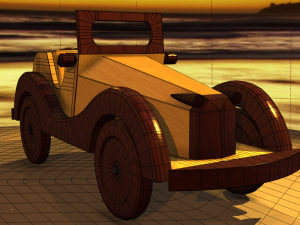 Wooden Car MG-TA 1939 Model 3D Modelo 3D