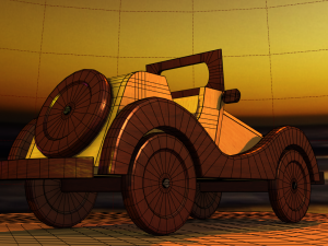 Wooden Car MG-TA 1939 Model 3D Modelo 3D