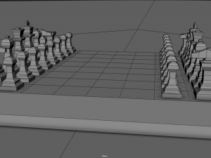 Chess Board Complete six types of different textures Low-poly 3D Model