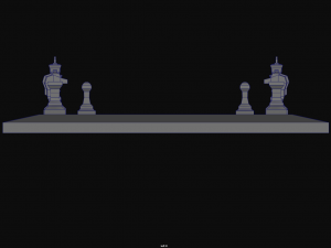 Chess Board Complete six types of different textures Low-poly 3D Model