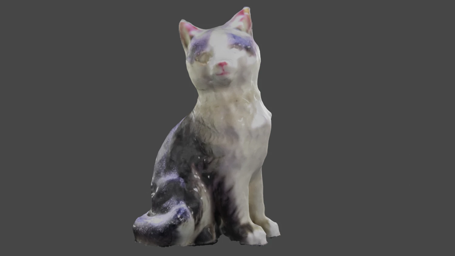 Cat Figure 3D Scanned 3D Model .c4d .max .obj .3ds .fbx .stl .blend 