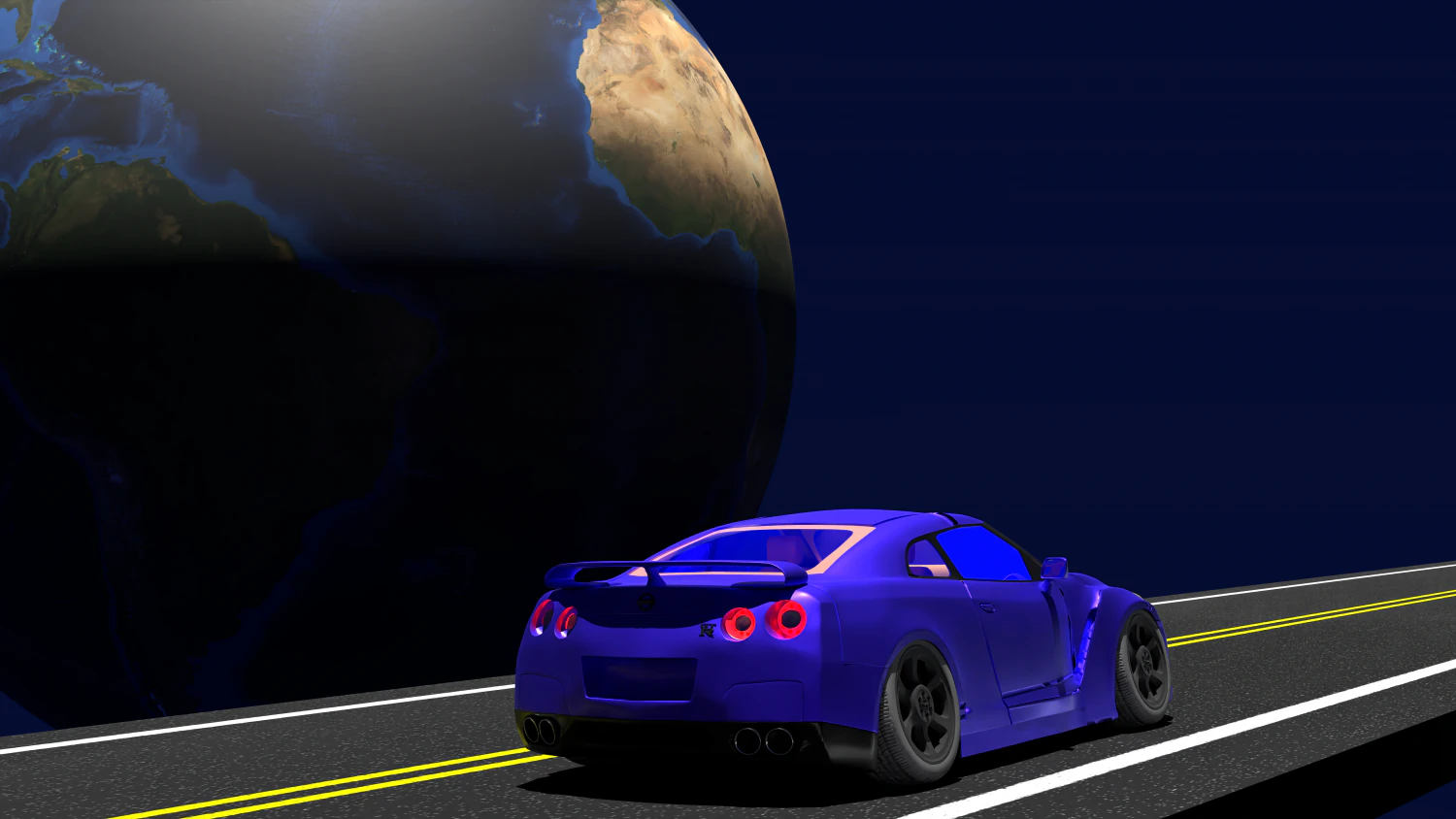 Nissan GT-R R35 3D Model .c4d .max .obj .3ds .fbx .stl .blend 