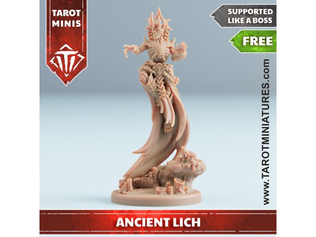 Ancient Lich 3D Print Model .c4d .max .obj .3ds .fbx .stl .blend 