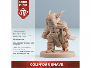 GOLINDAR KNAVE GOBLIN B Modelo de impresión 3D