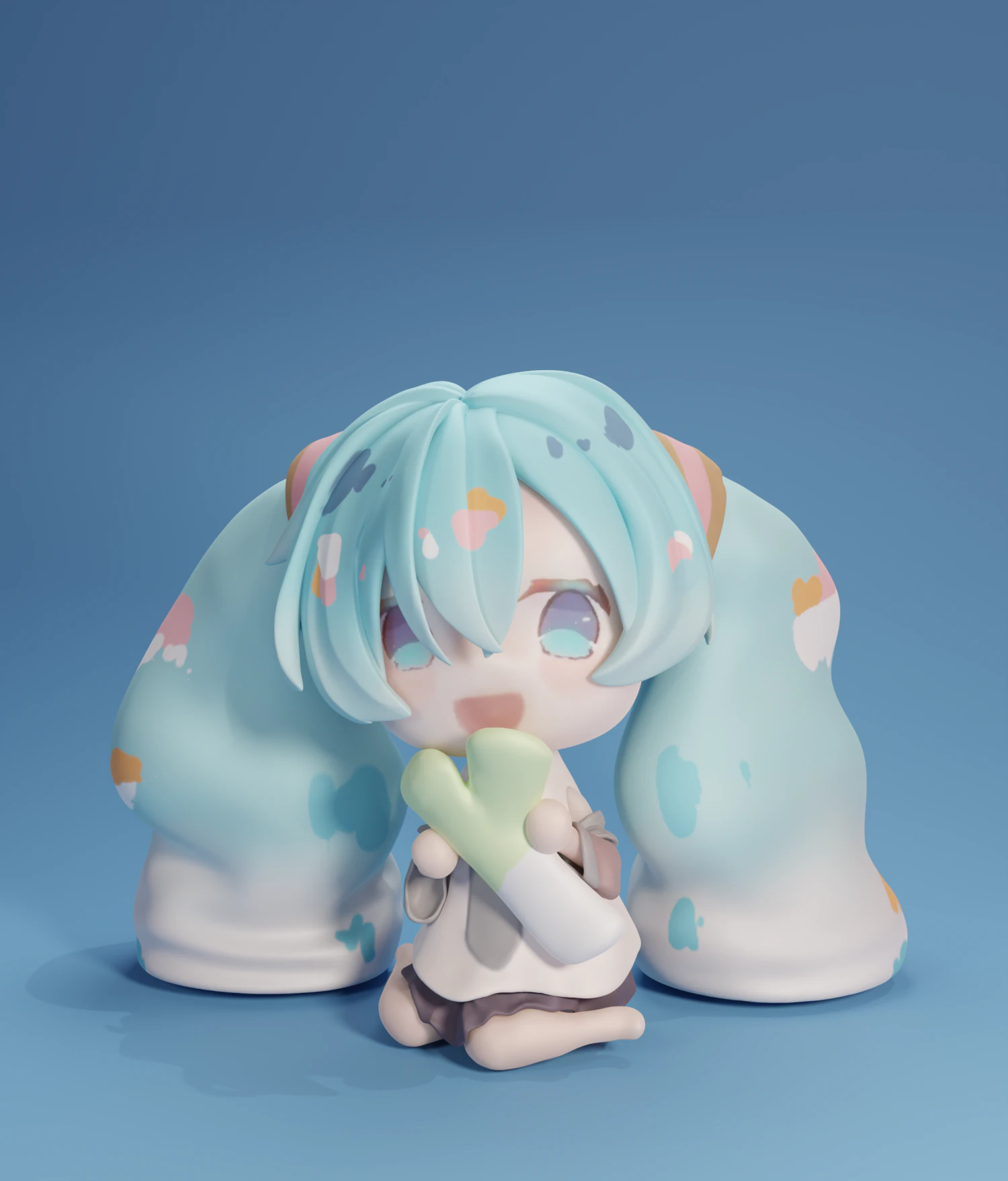 HATSUNE MIKU 3D Print Model .c4d .max .obj .3ds .fbx .stl .blend 