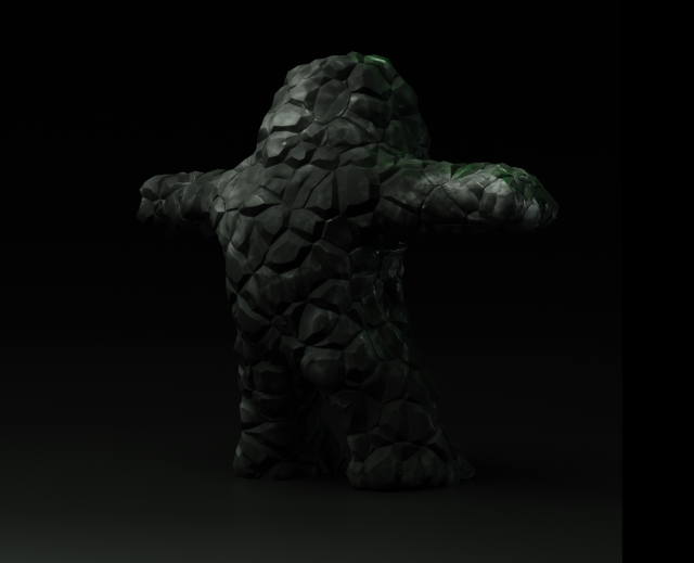 Stone Golem 3D Модель .c4d .max .obj .3ds .fbx .stl .blend 