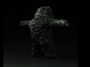Stone Golem 3D 模型