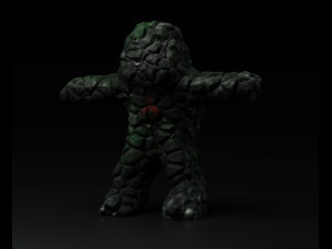 Stone Golem 3D Модель