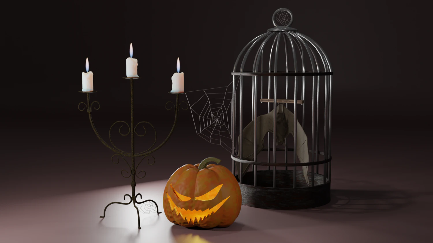 fantas&iacute;a de halloween Modelo 3D .c4d .max .obj .3ds .fbx .stl .blend 