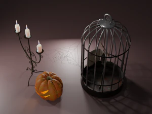 fantas&iacute;a de halloween Modelo 3D