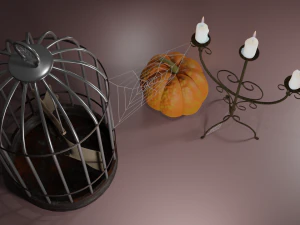 fantas&iacute;a de halloween Modelo 3D