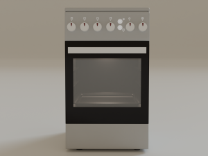 Refrigerator microwave gas stove for the kitchen 3D Модель