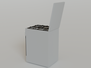 Refrigerator microwave gas stove for the kitchen 3D Модель