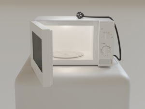 Refrigerator microwave gas stove for the kitchen 3D Модель