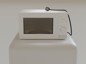 Refrigerator microwave gas stove for the kitchen 3D Модель