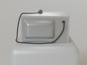 Refrigerator microwave gas stove for the kitchen 3D Модель
