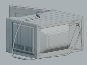 Refrigerator microwave gas stove for the kitchen 3D Модель