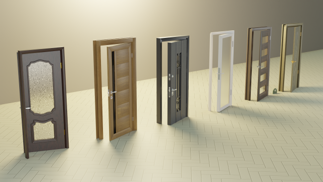 Doors Set 3D Модель In Дверь 3DExport