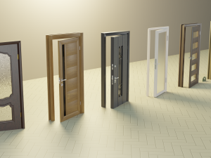 Doors set Modelo 3D