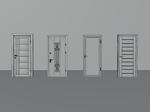 Doors set 3D Модель