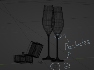 Wedding ring in a box Model 3D