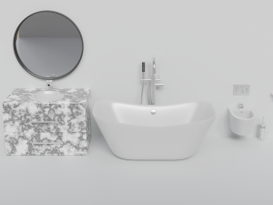 3D Sanitary ware and bathroom furniture model 3D Модель