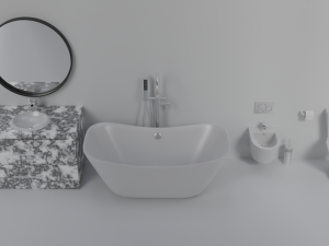 3D Sanitary ware and bathroom furniture model 3D Модель
