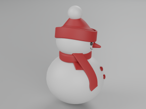Snowman 3D Model