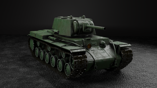 Soviet tank KV 1 Modelo 3D .c4d .max .obj .3ds .fbx .stl .blend 