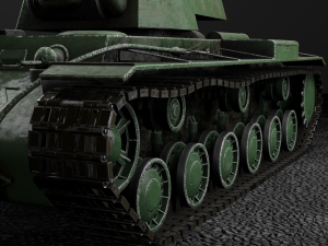 Soviet tank KV 1 Modelo 3D