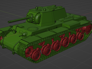 Soviet tank KV 1 Modelo 3D