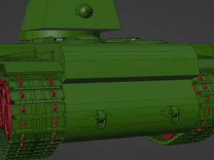 Soviet tank KV 1 3D Model