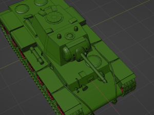 Soviet tank KV 1 Modelo 3D