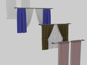 Curtains 3D मॉडल