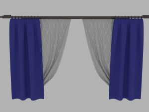 Curtains 3D मॉडल