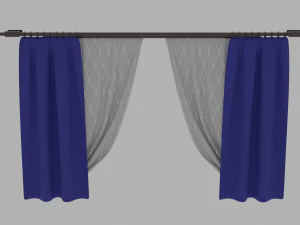 Curtains 3D Model