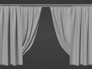 Curtains 3D Model