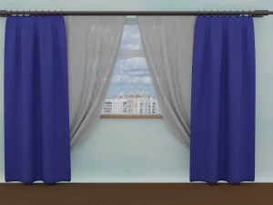 Curtains 3D Model